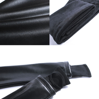 BGTEEVER wiosna jesień zima miękkie PU skórzane spodnie kobiety aksamitne spodnie ciepłe Stretch spodnie skinny fit ołówek skórzane legginsy 4